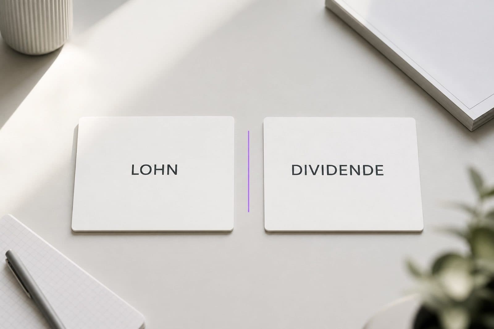 Lohn oder Dividende - was ist steuerlich sinnvoll?
